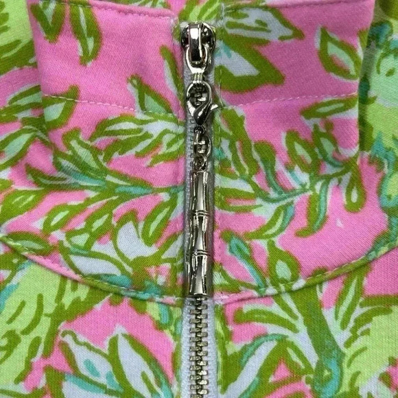 Lilly Pulitzer Sweatshirt Women XXS UPF 50+ Skipper Popover Chimply Chic Monkeys - Picture 5 of 12